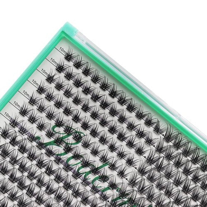 Bodermincer 308pcs XXXL Tray D Curl Cluster Lashes 10-12-14-16mm Mixed Length DIY Eyelashes Extension at Home (10-12-14-16mm Mixed)
