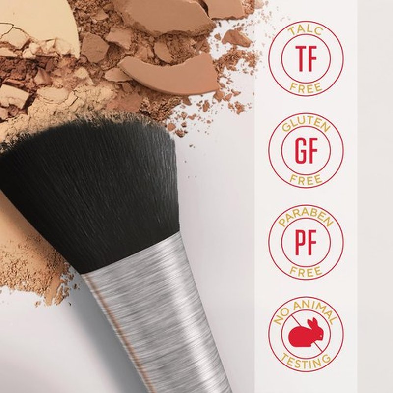 MIRABELLA - Invincible for All Pure Press Foundation, HD-Finish Pressed Powder, Buildable Mineral Pressed Powder Compact with Jojoba & Triglyceride, Age-Defying Makeup for All Skin Types, Light L7