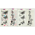 4 Sheet Temporary Tattoos - 4 Sheets Large Butterfly Fake Tattoos with Rhinestones - Temporary Tattoos for Women and Girls – Waterproof Tattoos for adults, Semi Permanent Transfer Tattoo