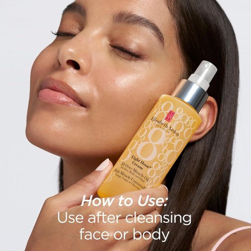 Elizabeth Arden Eight Hour Miracle Oil - Hydrating Spray Moisturizer for Face, Body & Hair, 3.4 oz