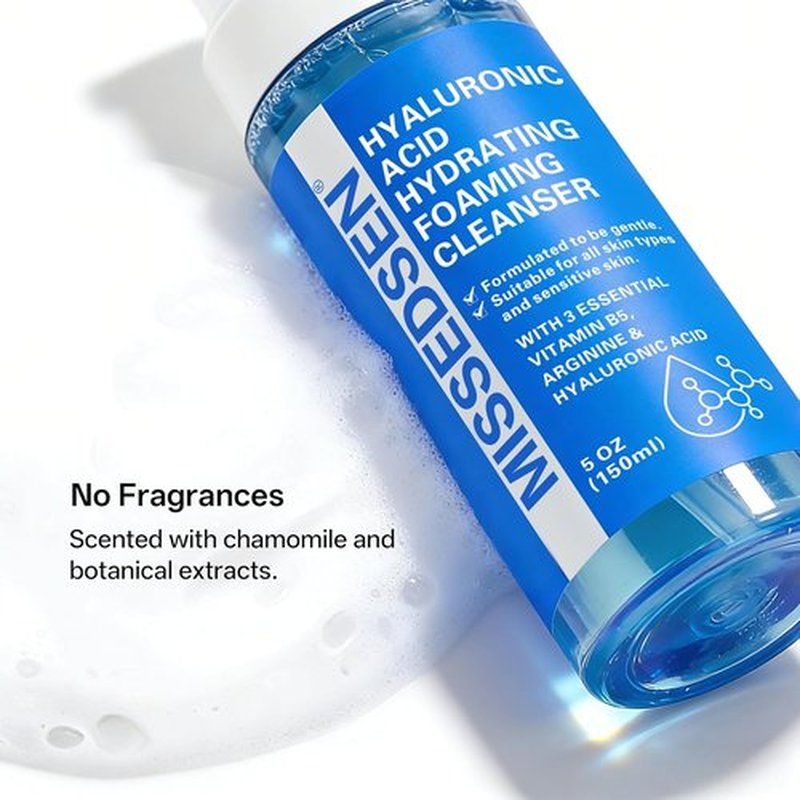 Skiennix Acne Face Wash - Oil Control Foaming Cleanser | Fragrance-Free, 5 oz (Blue)