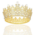YARIEW Small Gold Crystal Crown Flower Bouquets Accessories Rhinestones Wedding Cake Topper Birthday Crown Cake Decorations