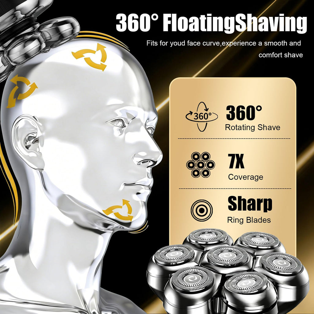 3-Pack 7D Shaver Heads Compatible with Freebird Shavers