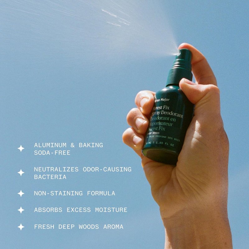 Ursa Major Forest Fix Spray Deodorant - Aluminum-Free, Vegan & Cruelty-Free | 1.79 Ounces