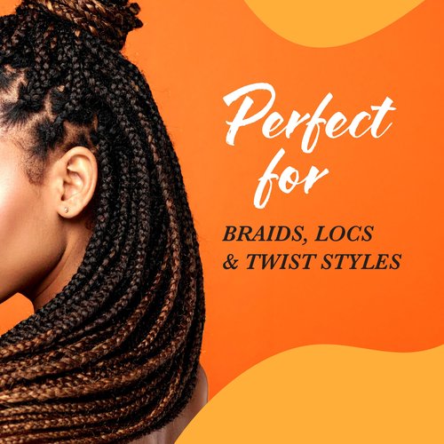 Glow Locs & Braids Foam Control – Frizz Taming & Fast-Drying Styling Mousse for Braids, Locs & Twists –Long-Lasting Hold – Tea Tree Leaf & Castor Oil for Deep Scalp Care 5.07 Fl Oz