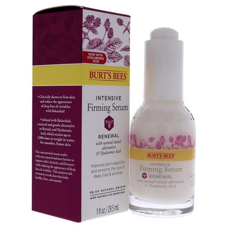 Burt's Bees Renewal Intensive Firming Serum - Natural Bakuchiol Retinol Alternative | 1 oz