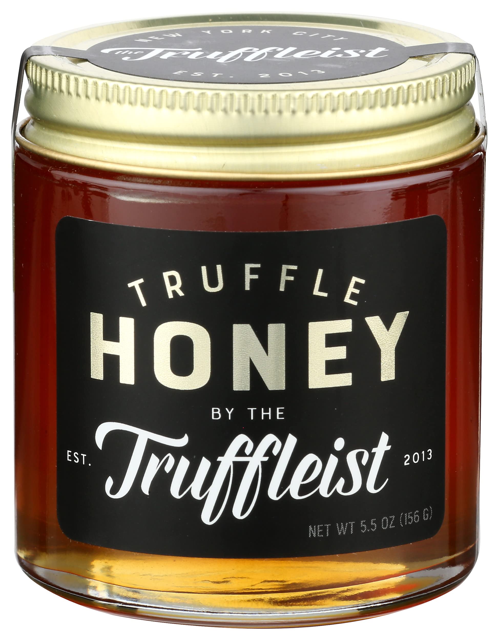 The Truffleist Truffle Honey – Truffle-Infused, Locally Sourced Honey with Real Black Summer Truffles - 5.5 oz
