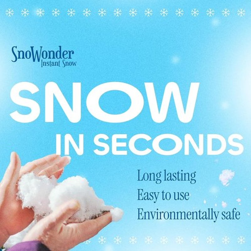 SnoWonder Instant Snow | Realistic Artificial Snow for Cloud Slime | 180 Gallons