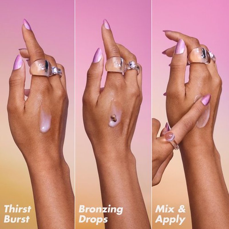 e.l.f. SKIN The Hottest Drops Duo, Holy Hydration! Thirst Burst & Bronzing Skincare Set, For A Dewy, Sun-Kissed Look, Vegan & Cruelty-Free