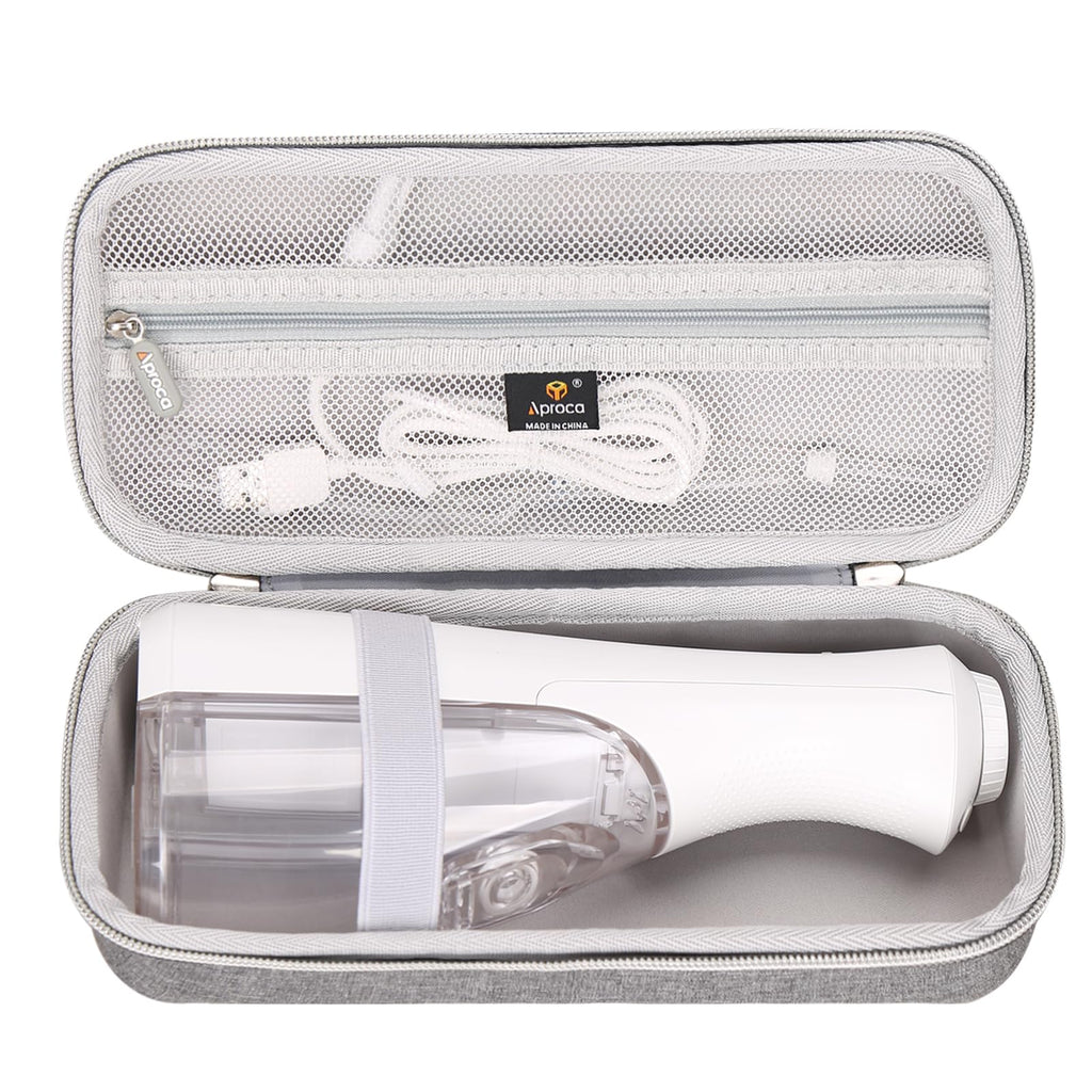 Aproca Case Compatible with Waterpik WF-20 / WF-02 Cordless Water Flosser, Storage Portable Bag for Accessories -Grey (Case Only)