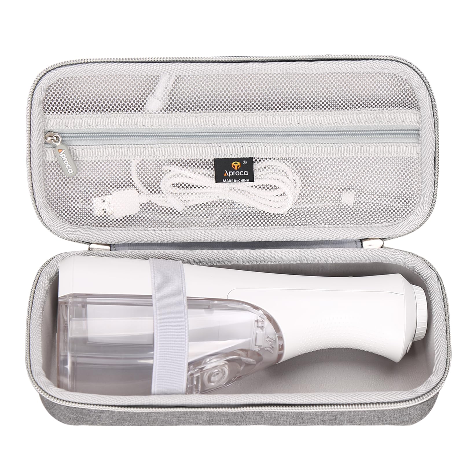 Aproca Case Compatible with Waterpik WF-20 / WF-02 Cordless Water Flosser, Storage Portable Bag for Accessories -Grey (Case Only)