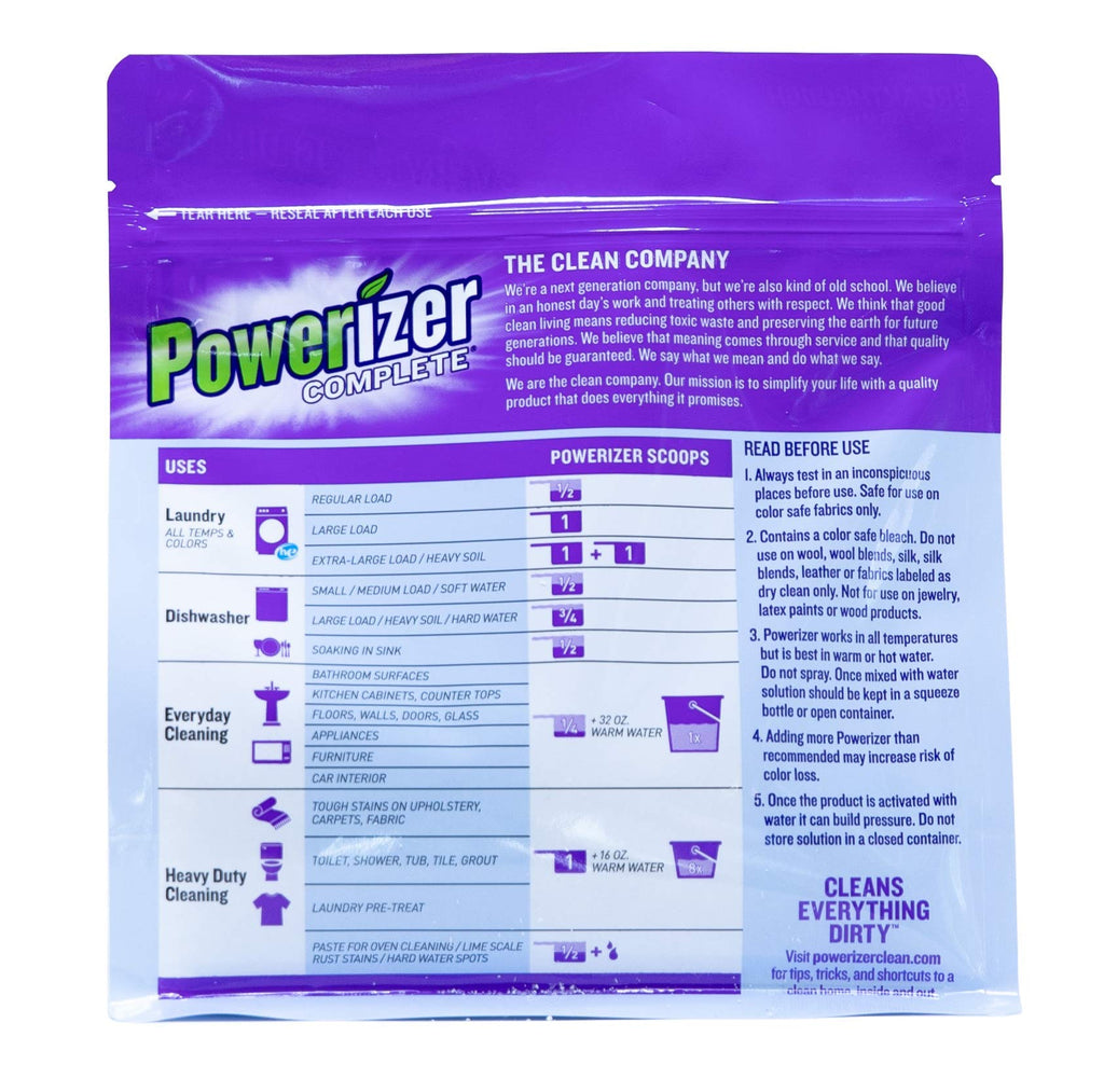 Powerizer Complete - Non Toxic Laundry & Dishwasher Detergent Powder 3lb