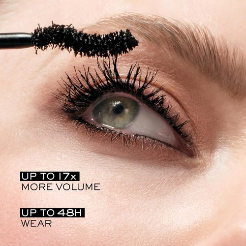 Lancôme Hypnôse Drama Extreme Waterproof Mascara - 17x Volume & 48-Hour Wear - Ultra Black for Sensitive Eyes