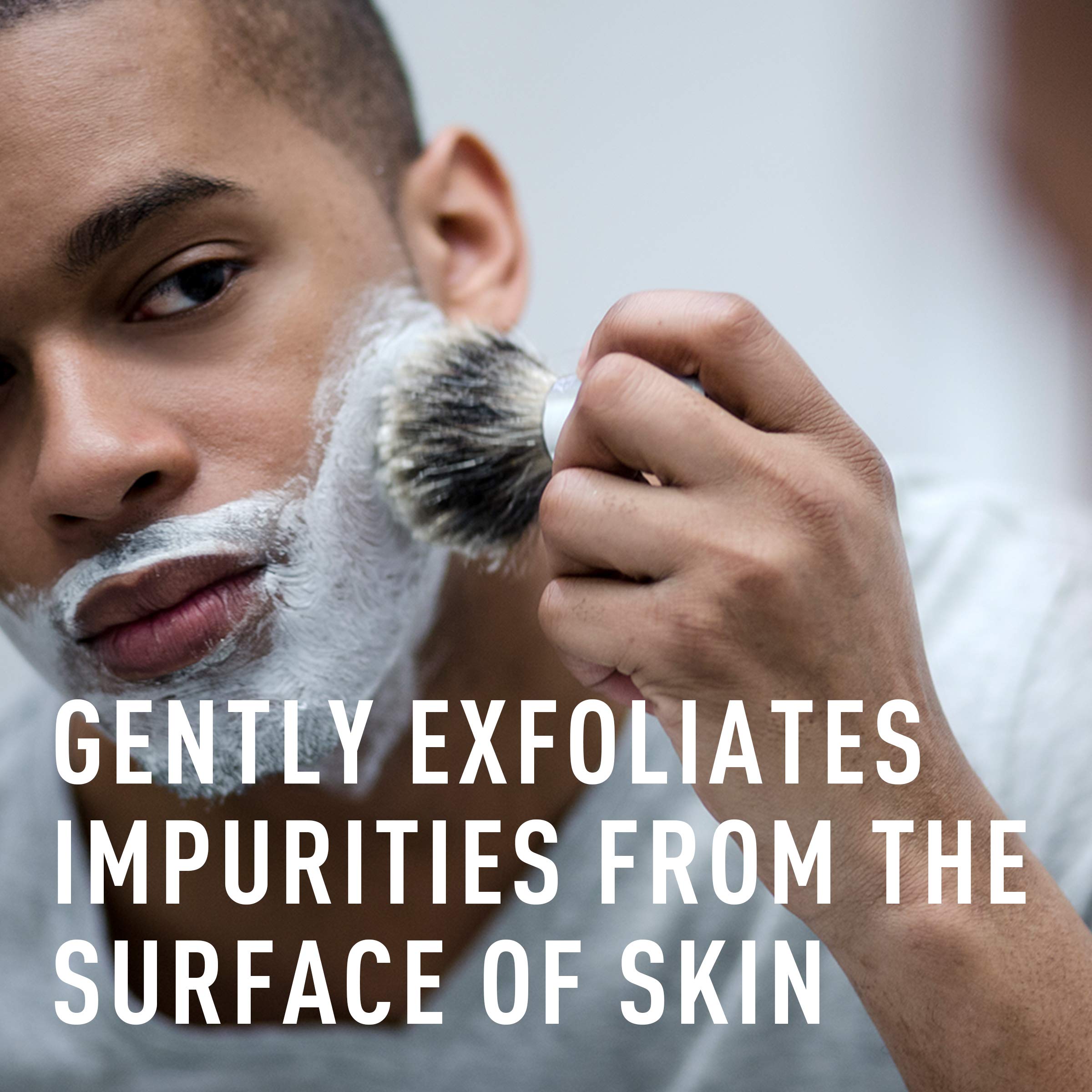 Bevel Luxury Shaving Brush - Vegan Hair Brush for Use With Safety Razor, Exfoliates Skin to Help Prevent Razor Bumps