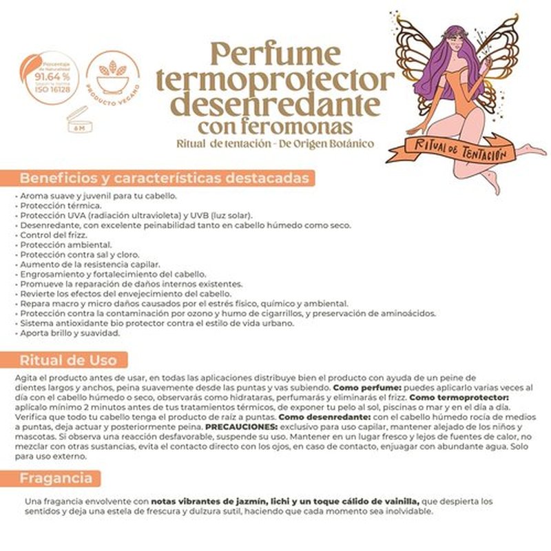 Regine Switzerland Hair Perfume - Alcohol-Free Antifrizz & Detangler with Sun Protection | 120ML Jasmine & Vanilla
