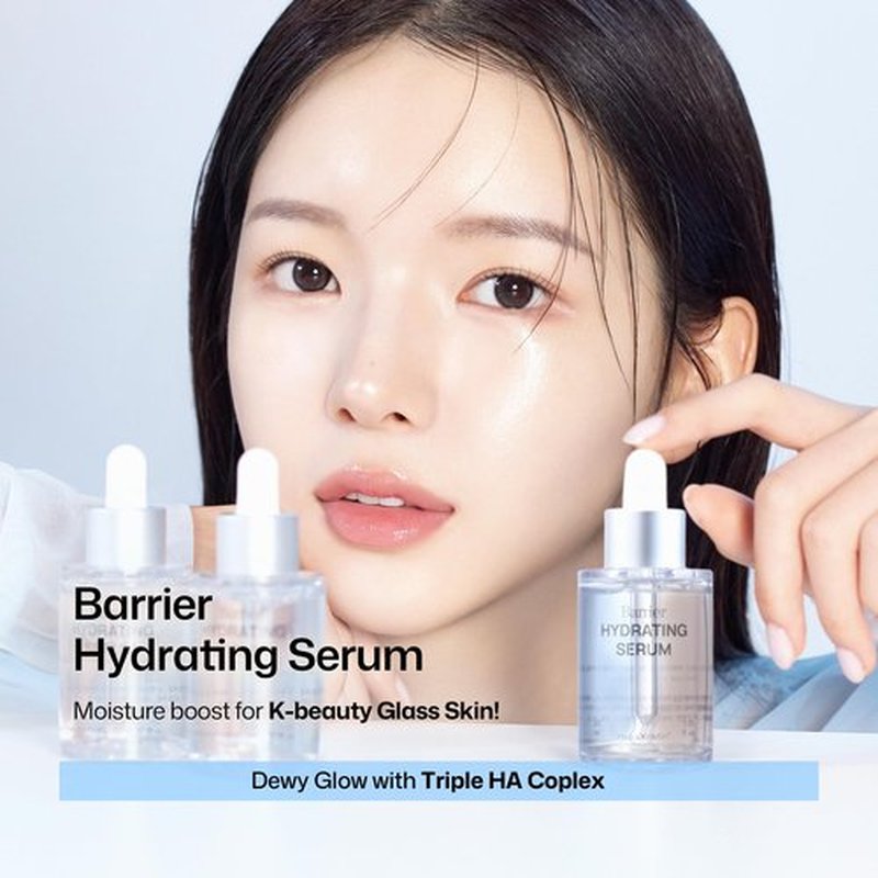 HAPA KRISTIN Ceramide Barrier Repair Serum, Panthenol + Hyaluronic Acid Hydrating Serum for Dry & Sensitive Skin, Fragrance Free, 1.01 fl oz