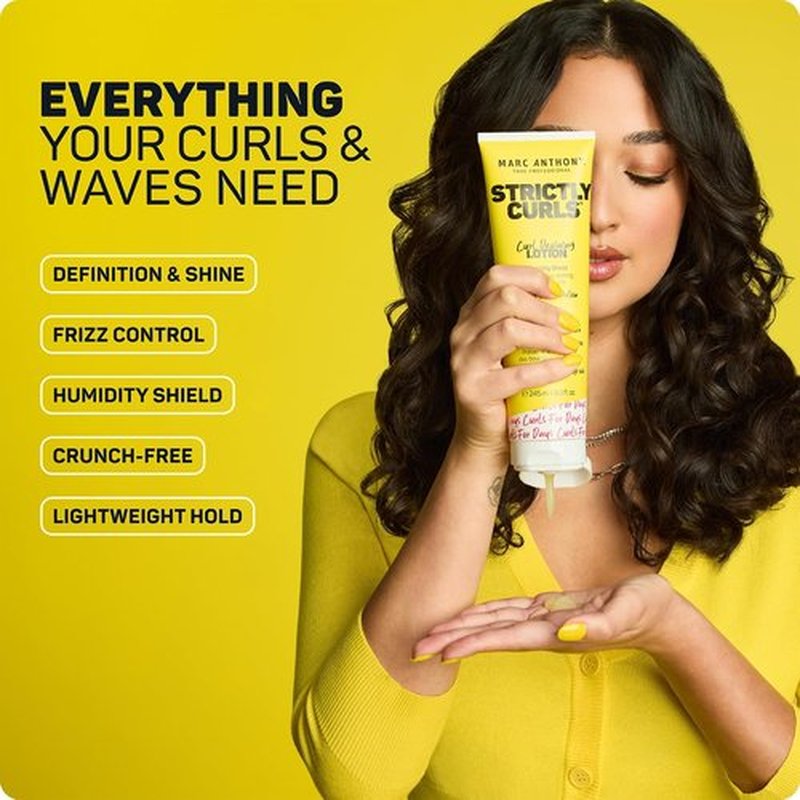 Marc Anthony Curl Defining Lotion - Long-Lasting Moisturizing Gel for Curly Hair | Reduces Frizz & Enhances Shine