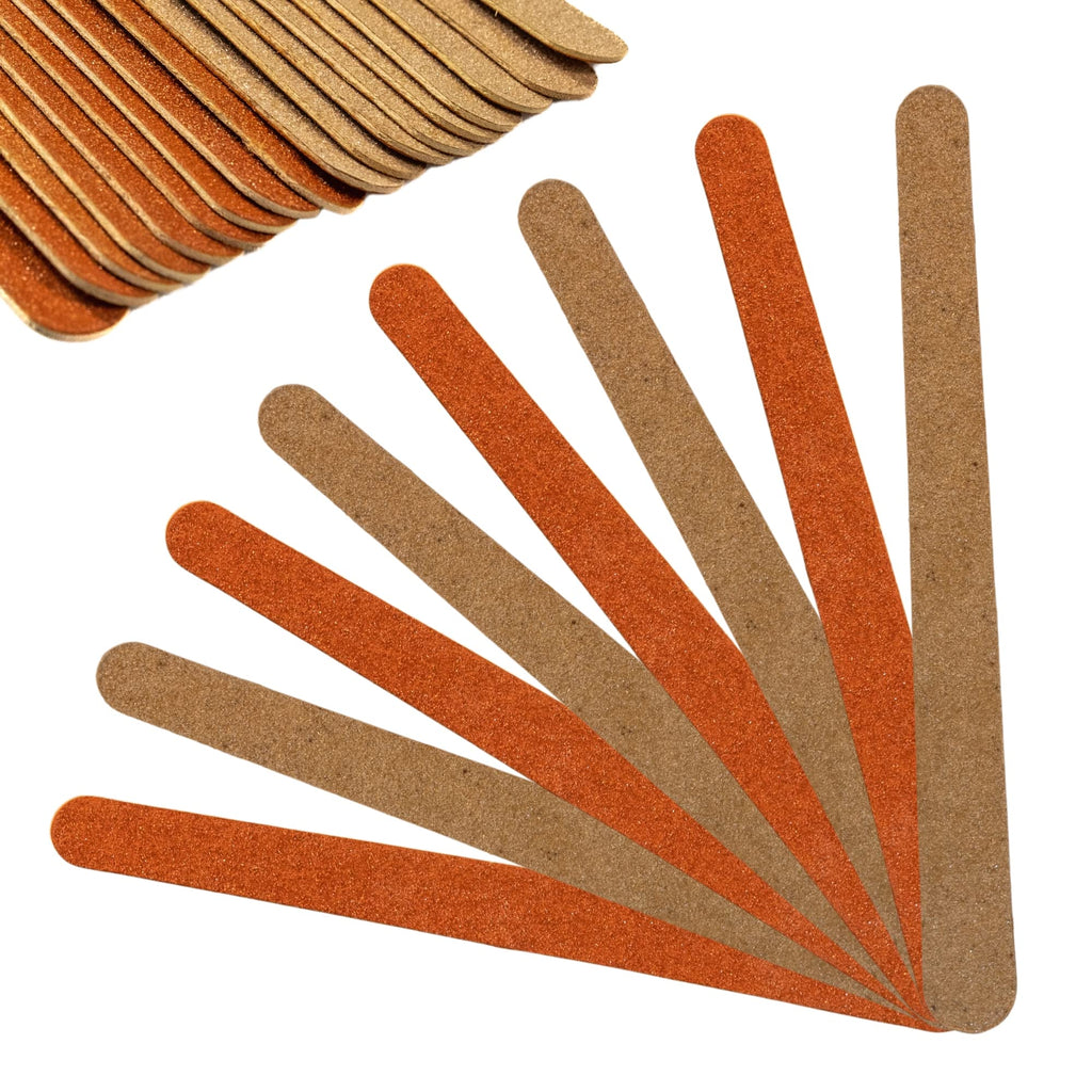 Vakly Professional Nail Files [144 Pack] Emery Boards - Dual Sided 180 Grit Nail Buffering File - Compact Reusable Double Sided Tool for Manicure & Pedicure Shaping & Smoothing Finger and Toenails