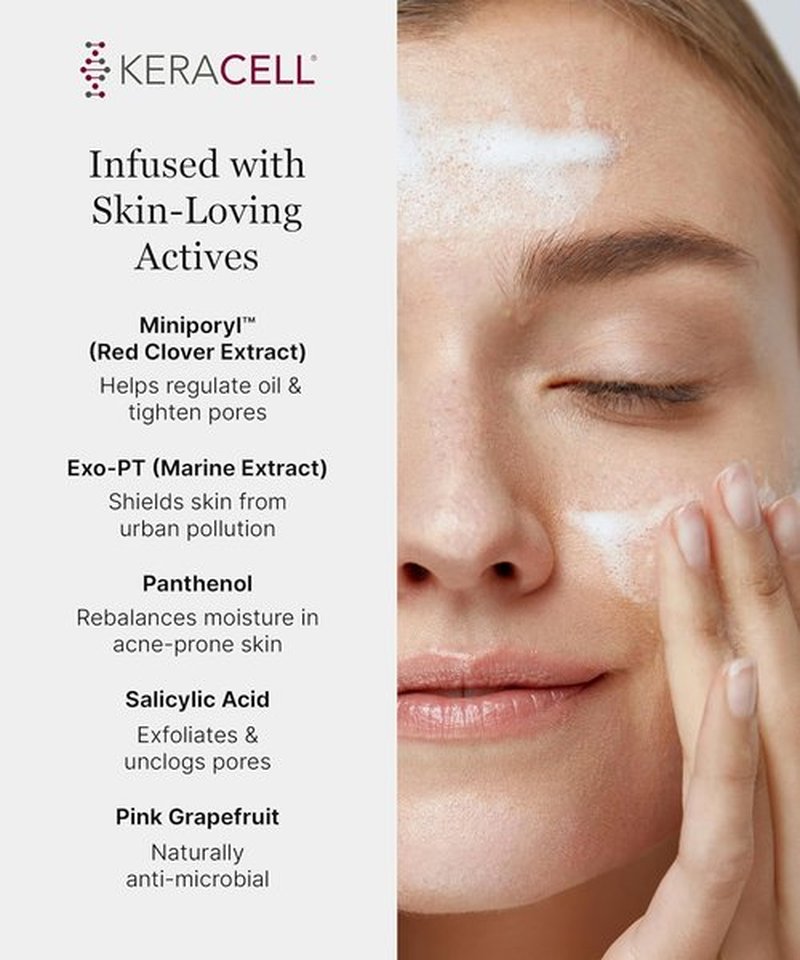 Regine Switzerland Pore Clearing Cleanser - Salicylic Acid & Panthenol Acne Face Wash - 4 oz