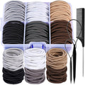 YGDZ Hair Ties for Thick Hair, 150 PCS Hair Elastic 5CM Ponytail Holders No Hair Damage, Rubber Bands for Hair, Elastic Hair Ties, Christmas Stuffers Xmas Gift Hair Accessories for Women, Men, Girls