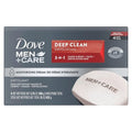 Dove Men+Care Bar Soap - Deep Clean Formula | 4 Bars for Nourished, Bacteria-Free Skin - 3.75 oz