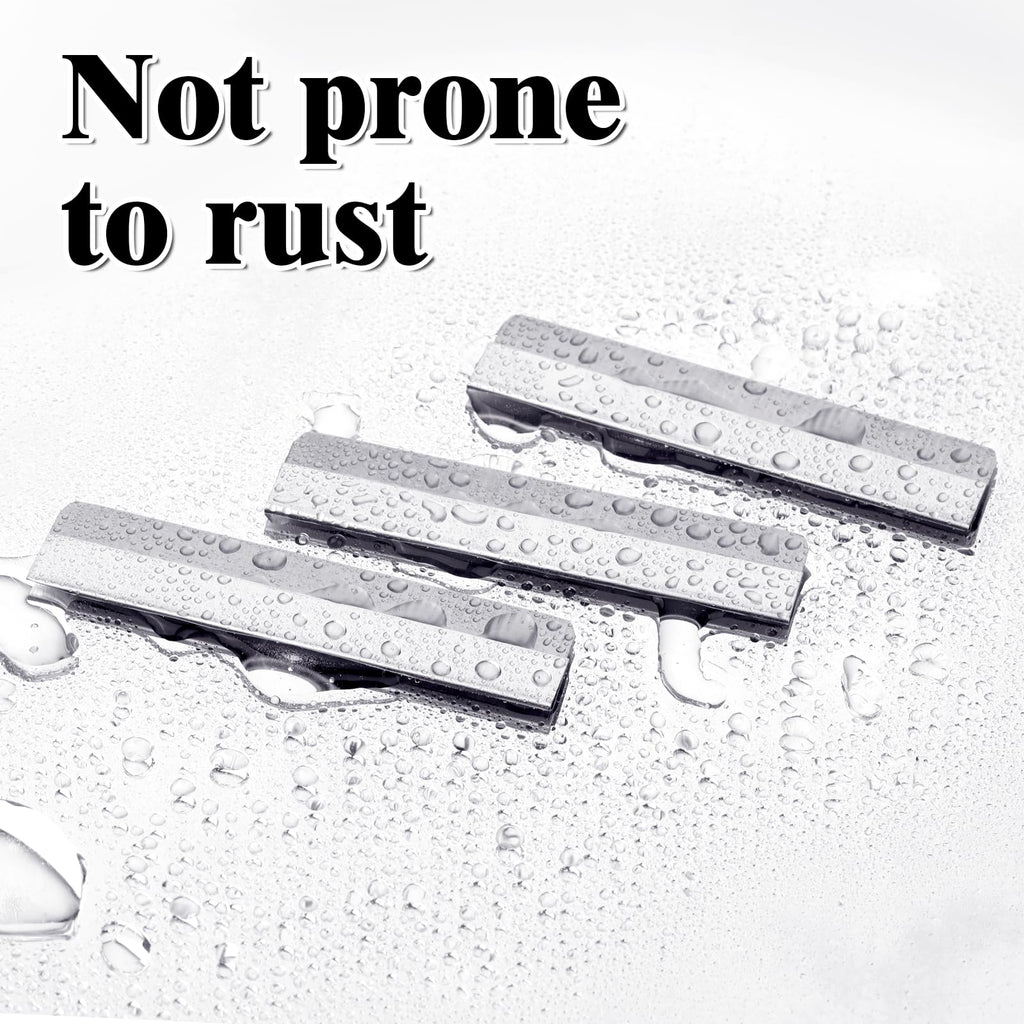 Straight Razor Blades, 40 Pcs Stainless Steel Brow Razor Single Edge Disposable Safety Eyebrow Trimmer Facial Hair Removers Shaving Tools Blade Refills for Men and Women