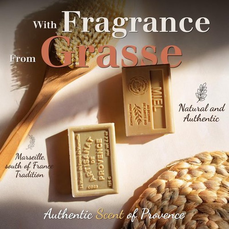 Lily of the Valley Soap Savon de Marseille Soap – Traditional French Milled Soap with Organic Shea Butter, Luxury Marseille Soap Bar Made in France, French Soap Bar, 3 x 4.4 oz – La Maison Du Savon