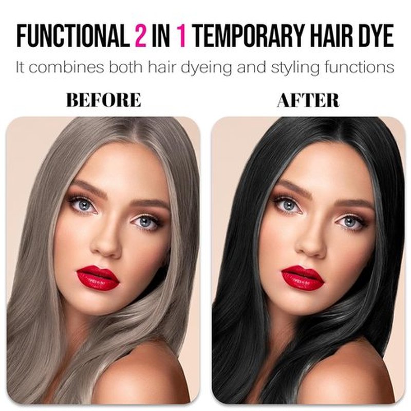 Skiennix Temporary Hair Color Wax - Black Hair Dye for Kids | Perfect for Halloween & Cosplay (120g)