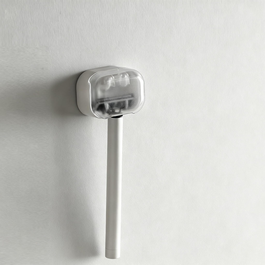 So Nice Shower Razor Holder for Wall - Auto-Closing Dust Cover & No-Drill Mount (Strong Adhesive) | Keeps Razor Clean & Hygienic