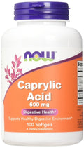 Now Foods, Caprylic Acid, 100 sgels (Pack of 2)