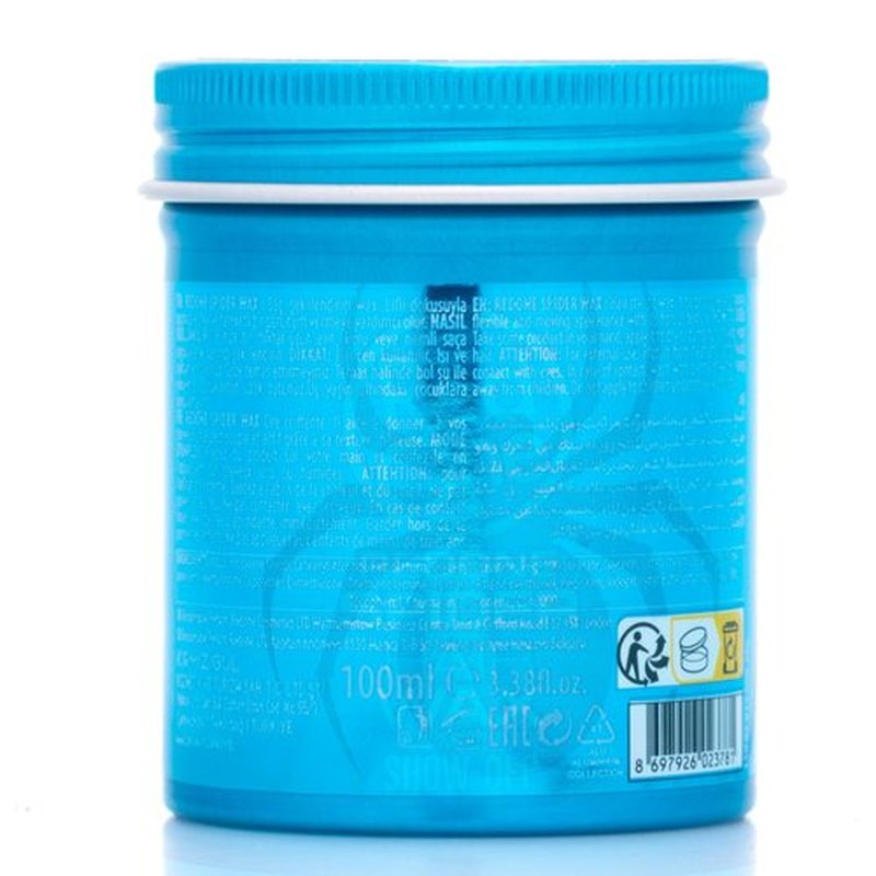 Redone Spider & Matte Hair Wax Blue 100ml | Strong Hold & Texturizing Fiber Wax | Matte Finish | Spider Web Effect for Men & Women | Non-Sticky Styling | Professional Barber Hair Styling Formula