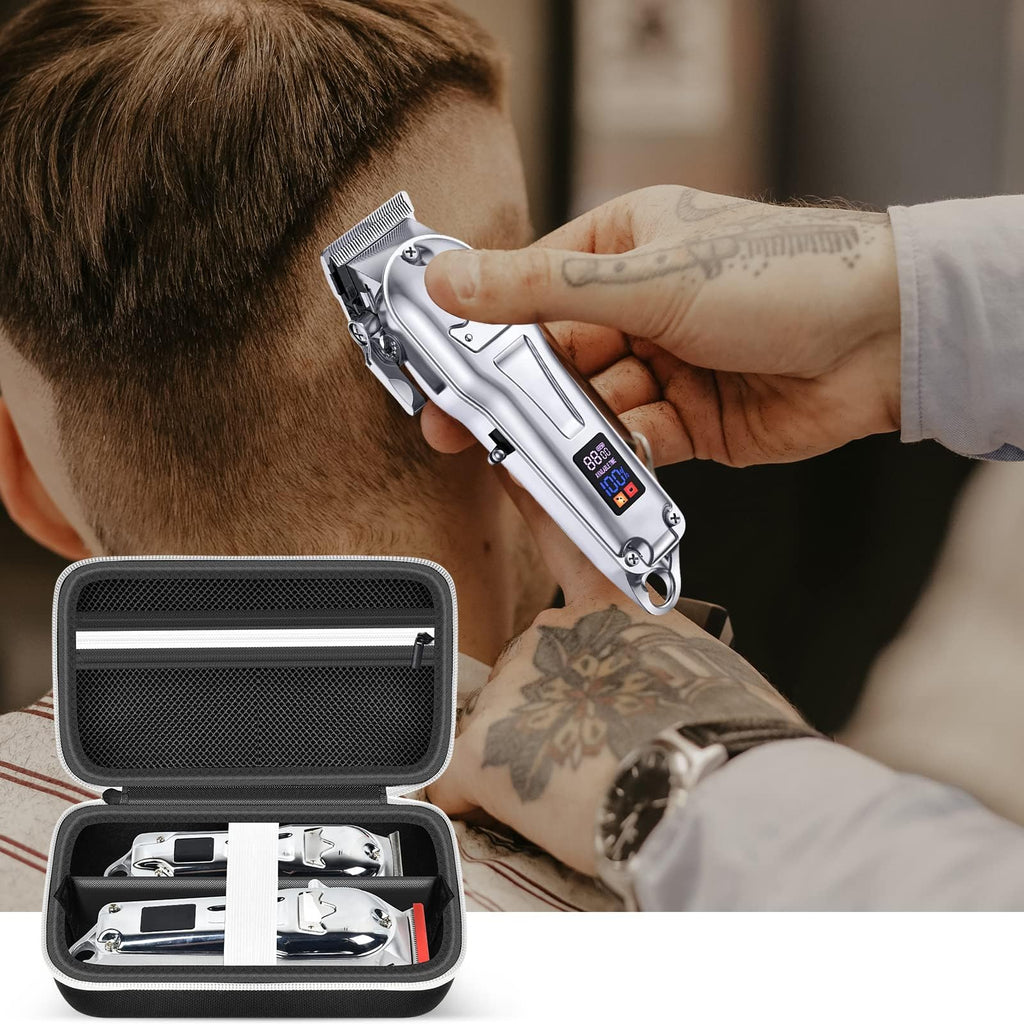 Grapsa Case Compatible with Novah for Ufree for KIKIDO for GLAKER for FADEKING for GSKY for Romanda Professional Hair Clippers, Beard Trimmer Grooming Storage Holder for Hair Trimmers Set (Box Only)