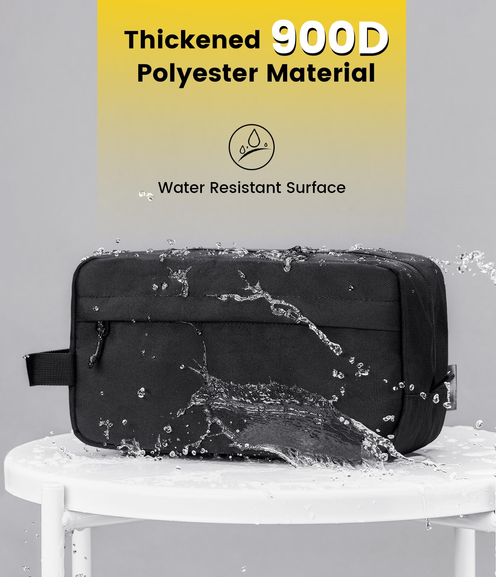 Vorspack Travel Toiletry Bag for Men - Hanging Toiletries Bag Water Resistant Travel Bag for Toiletries Accessories
