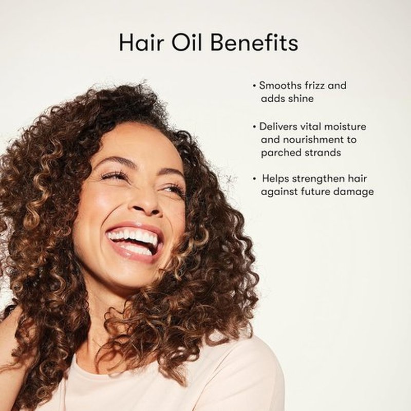 Odele Hair Oil - Lightweight Frizz Control with Baobab & Argan Oils | Shine & Hydration for All Hair Types, 1.7 Fl Oz