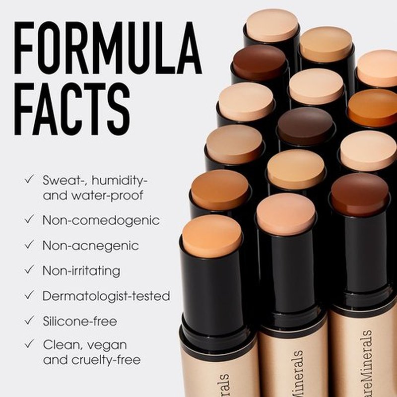 bareMinerals Complexion Rescue Skin Tint Stick - Lightweight Hydration & Buildable Coverage, 24HR Moisture, Vegan & Cruelty-Free