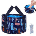 Collapsible Bucket for Soaking Feet, Portable Foot Bath Basin, Travel Foot Soaking Tub with Handles, Navy Blue Foot-Spa Soaking-Tub for Home, Travel, Outdoor and Camping (14 L/11x7.4 Inch)