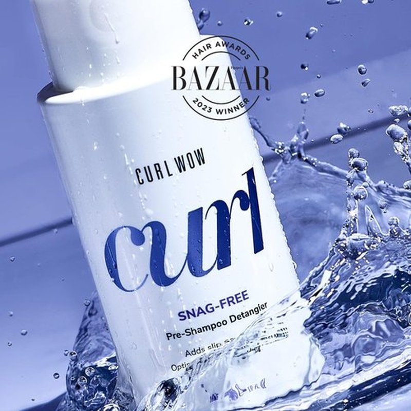 Color Wow Curl Wow Snag-Free Pre-Shampoo Detangler - Enhance Curl Slip for Tangle-Free Washing | Reduce Breakage