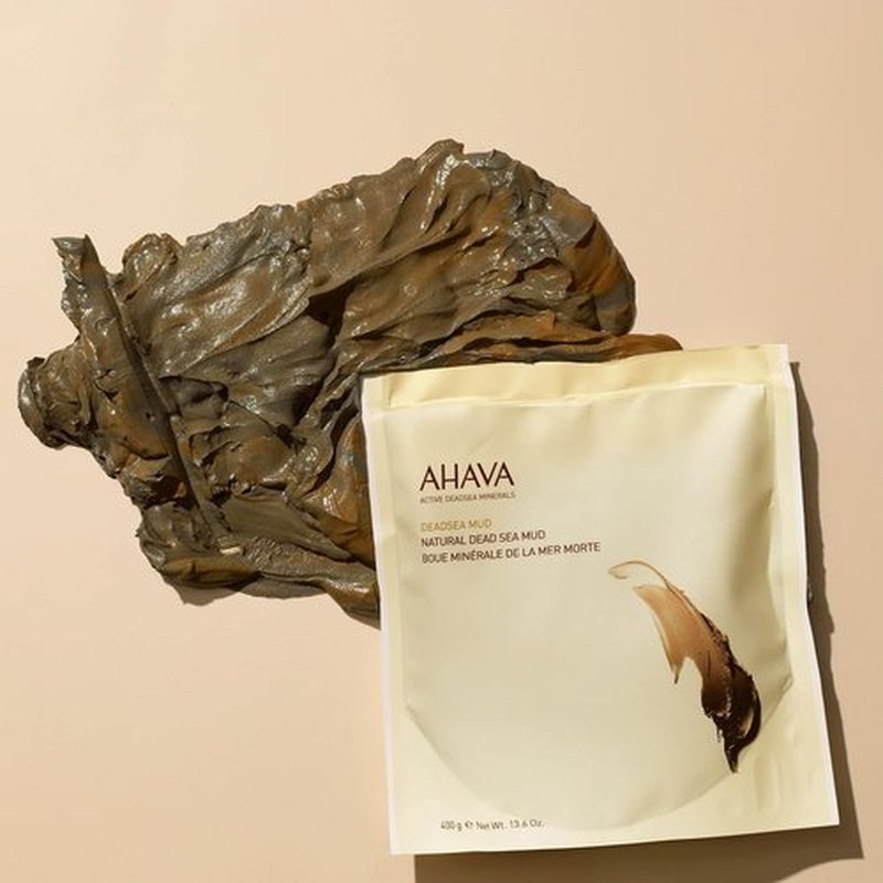 AHAVA Natural Dead Sea Mud for Body - Purify, Soften & Refine Skin with Mineral-Rich Formula | 13.6 Oz