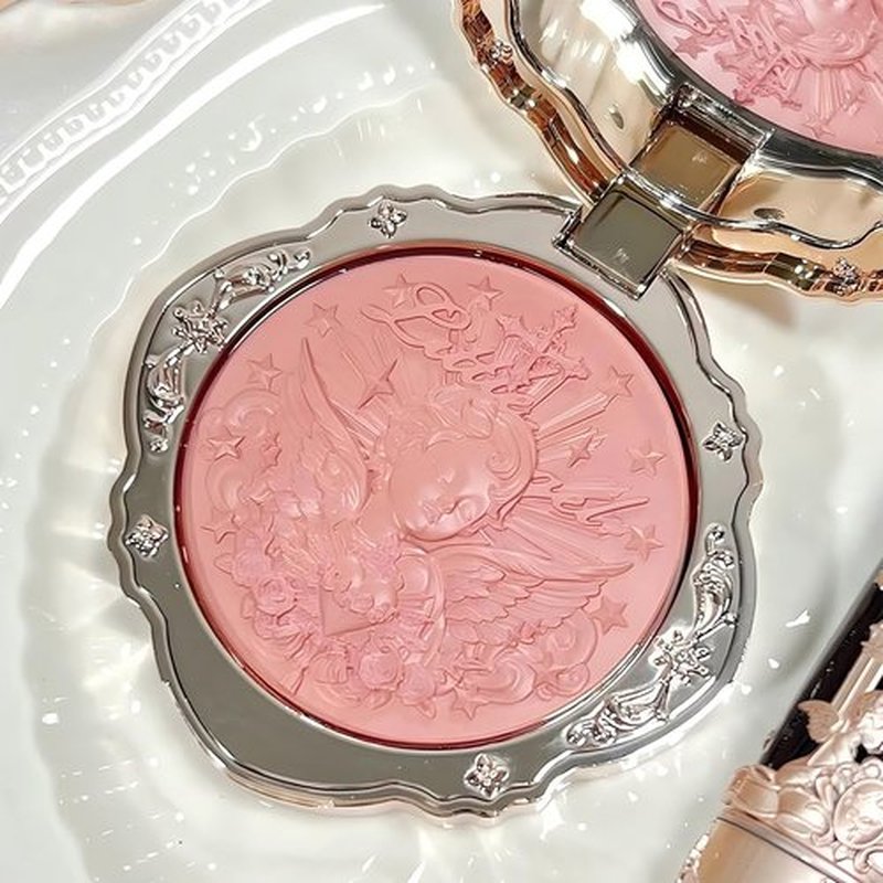 Flower Knows Little Angel Cream Blush,Warm Pink Hydrating Blush for Cheeks,Buildable & Blendable Dewy Face Makeup,Soft Long-Lasting Cute Make Up for Women & Girls,0.21 Oz(04 Rose Ashes)