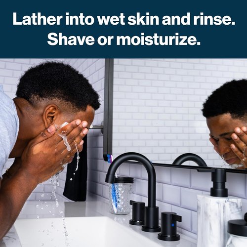 Gillette SkinGuard Face Scrub - Daily Exfoliating Cleanser for Men with Shea Butter & Charcoal, 5 oz