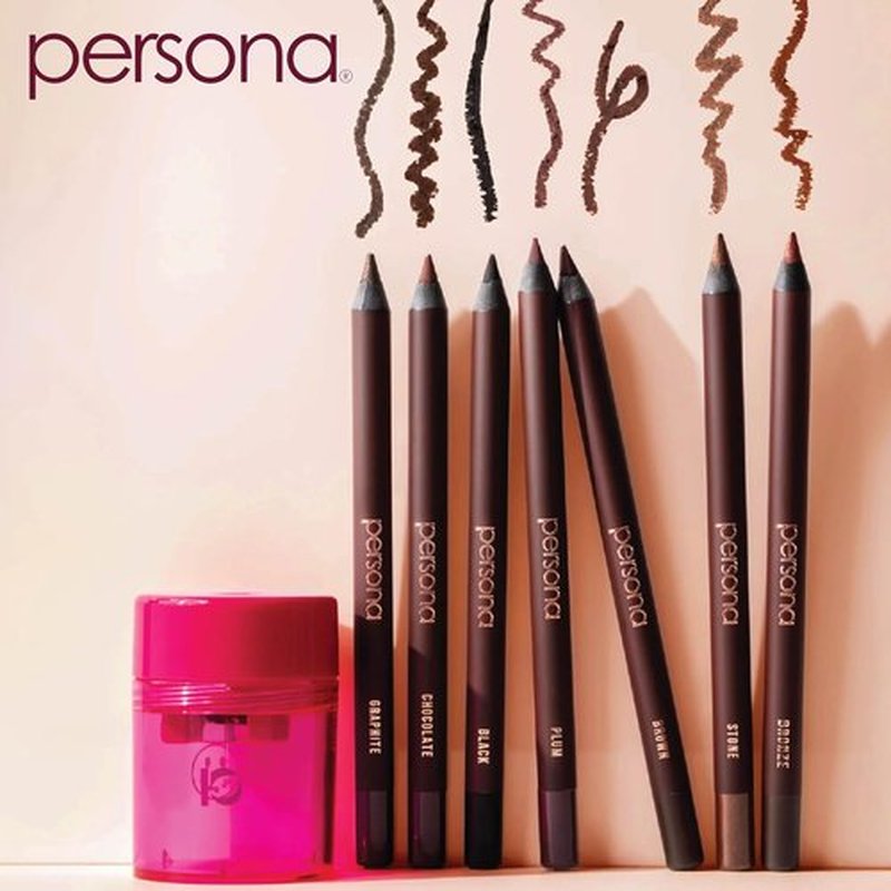 PERSONA 24HR Graphite Waterproof Eyeliner Pencil - Creamy, Smudgeable Formula for All-Day Wear | Vegan & Cruelty-Free