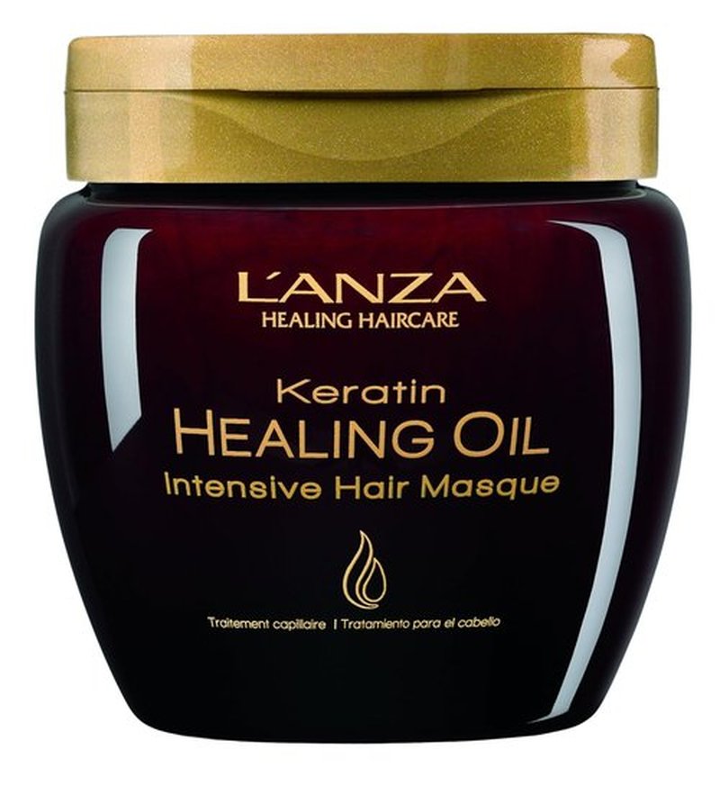 L'ANZA Keratin Healing Oil Masque - Deep Conditioning Hair Treatment for Moisture & Repair | 7.1 Fl Oz
