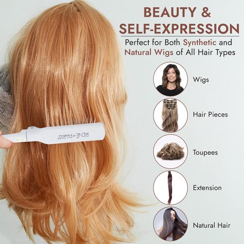 Rene of Paris Foldable Wire Cushion Hair & Wig Brush Comb