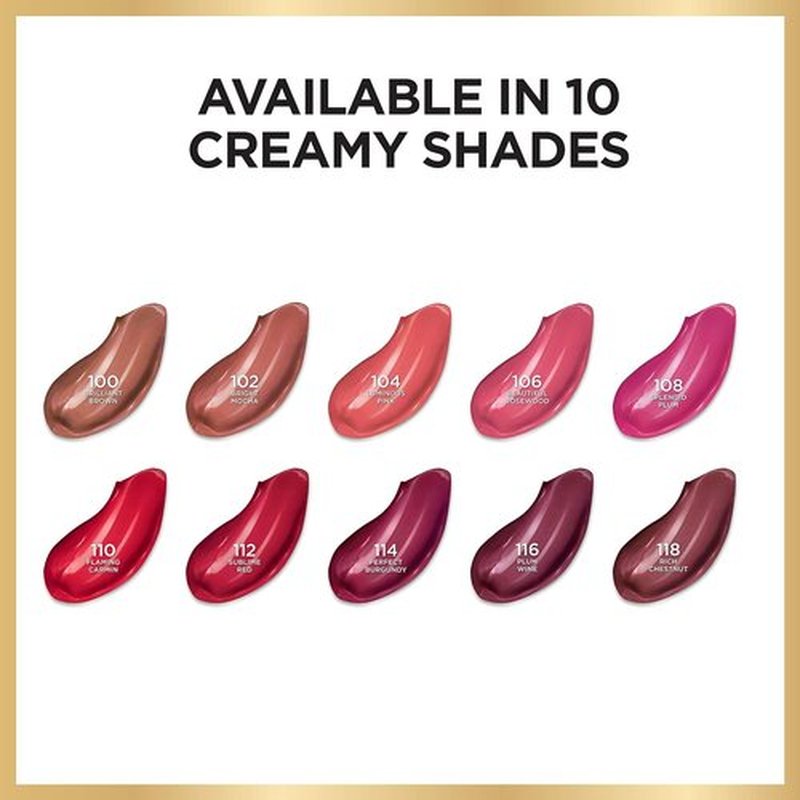 L’Oréal Paris Age Perfect Hydrating Lipstick - Nourishing Serum in Rich Chestnut, 0.13 oz