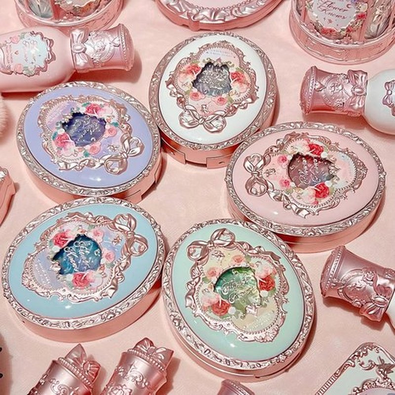 Flower Knows Midsummer Fairytales Velvet Embossed Blush,Rose Matte Powder Blush for Cheeks,Buildable & Blendable Face Makeup,Soft Long-Lasting Make Up for Women & Girls,0.17 Oz(04 Summer Blossom)