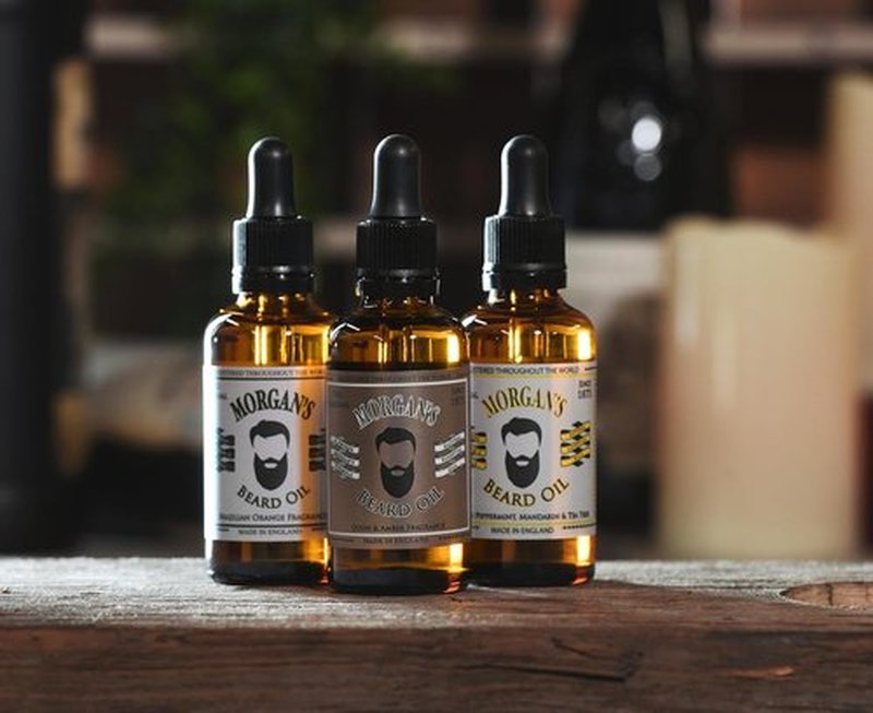 Morgan's Beard Oil - Daily Maintenance for Soft Facial Hair | Fast Absorbing Oudh & Amber, 1 Fl Oz
