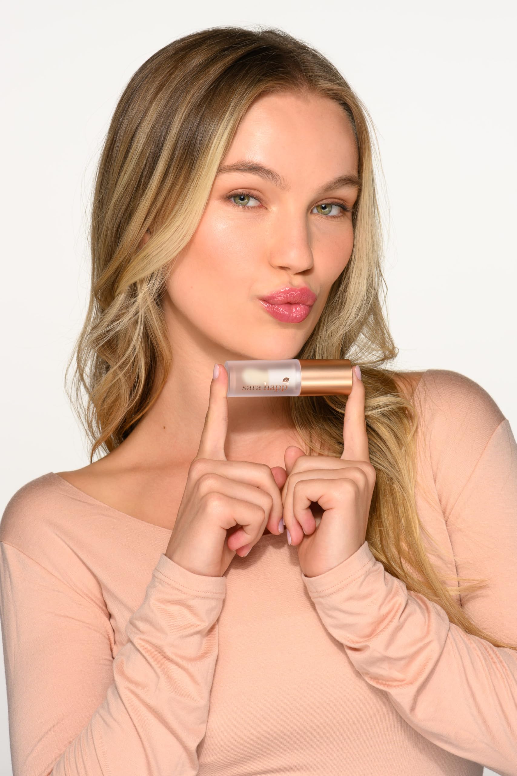 Sara Happ Neutral Nude Lip Plumper - Liquid Lip Gloss, Plumping, Volumizing, Hydrating & Defining, 0.15 oz