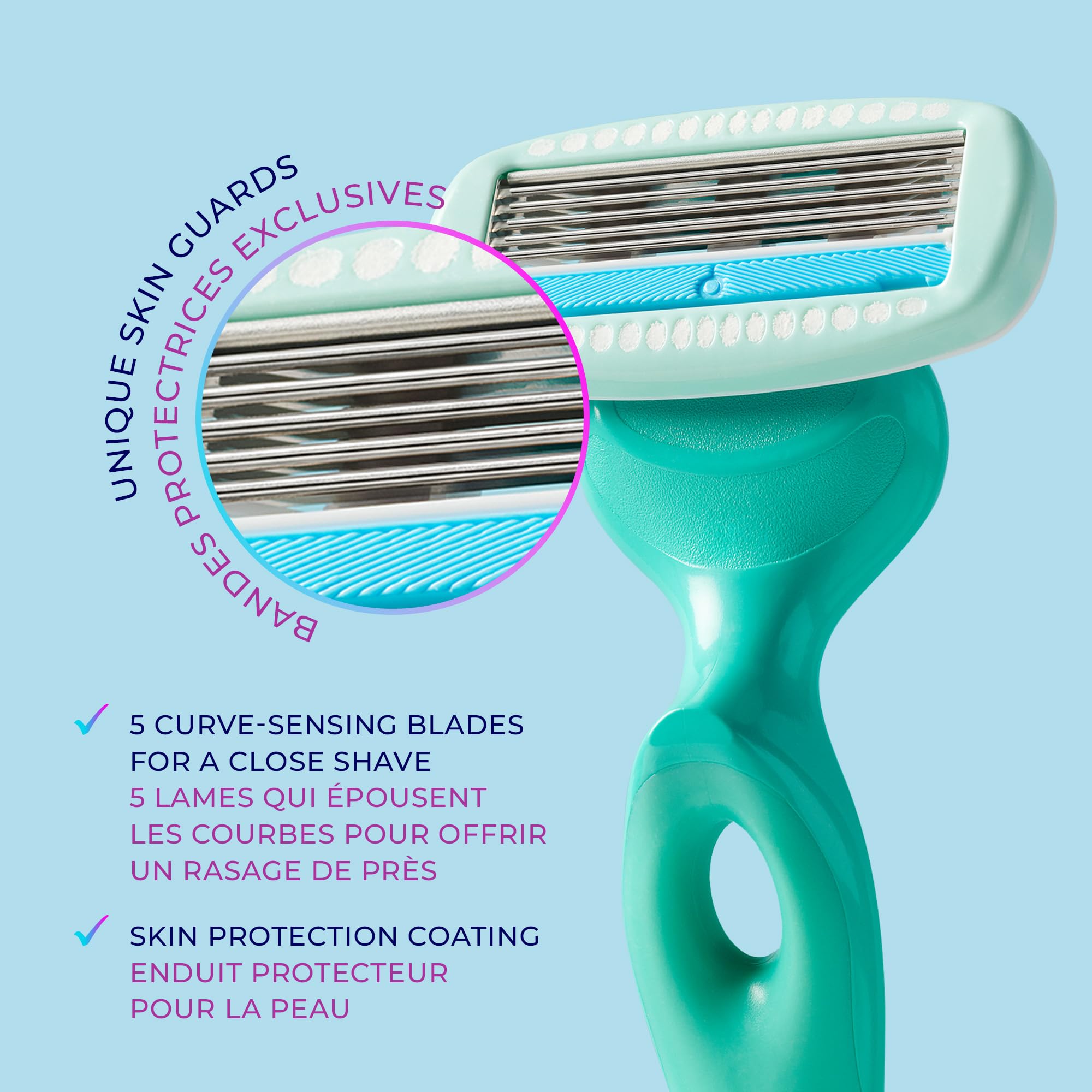 Schick Hydro Silk Ultra Sensitive Razor for Women | Womens Razor for Sensitive Skin, 5 Blade Razors-for Women, Womens Razors-for Shaving, Includes 1 Handle & 2 Refills (Pack of 12)