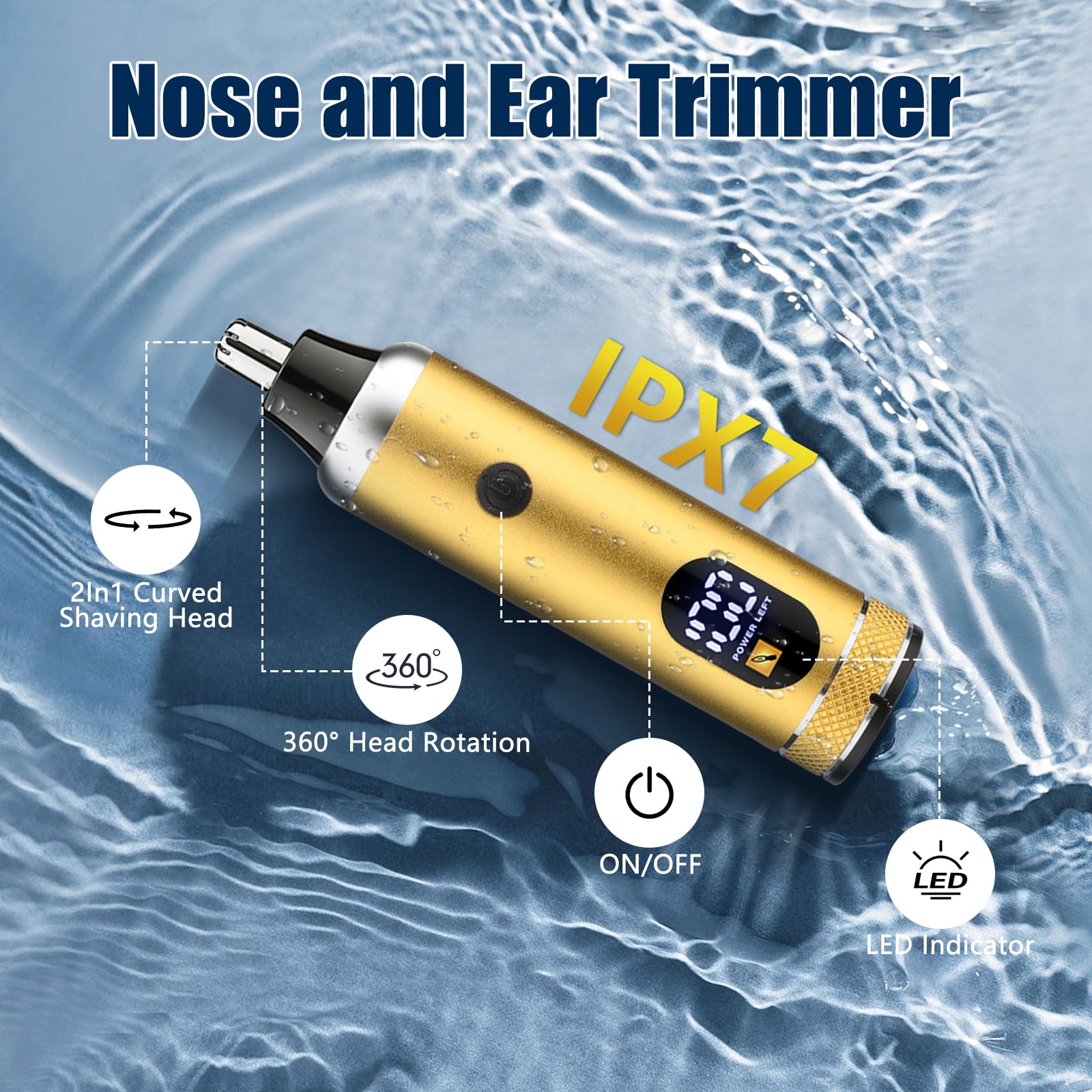 SUNNOW Hair Clippers and Trimmer Set, Electric Razor with Adjustable Speed