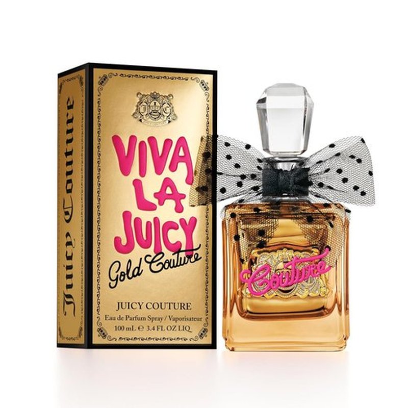 Juicy Couture Viva La Juicy Gold Eau De Parfum - Fruity Women's Perfume with Berry, Jasmine & Vanilla Cream - 3.4 oz Spray